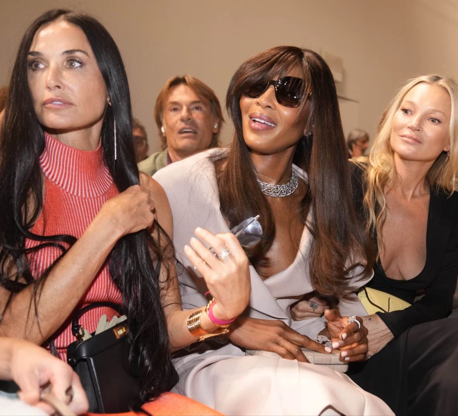 Von links: Demi Moore, Naomi Campbell und Kate Moss.