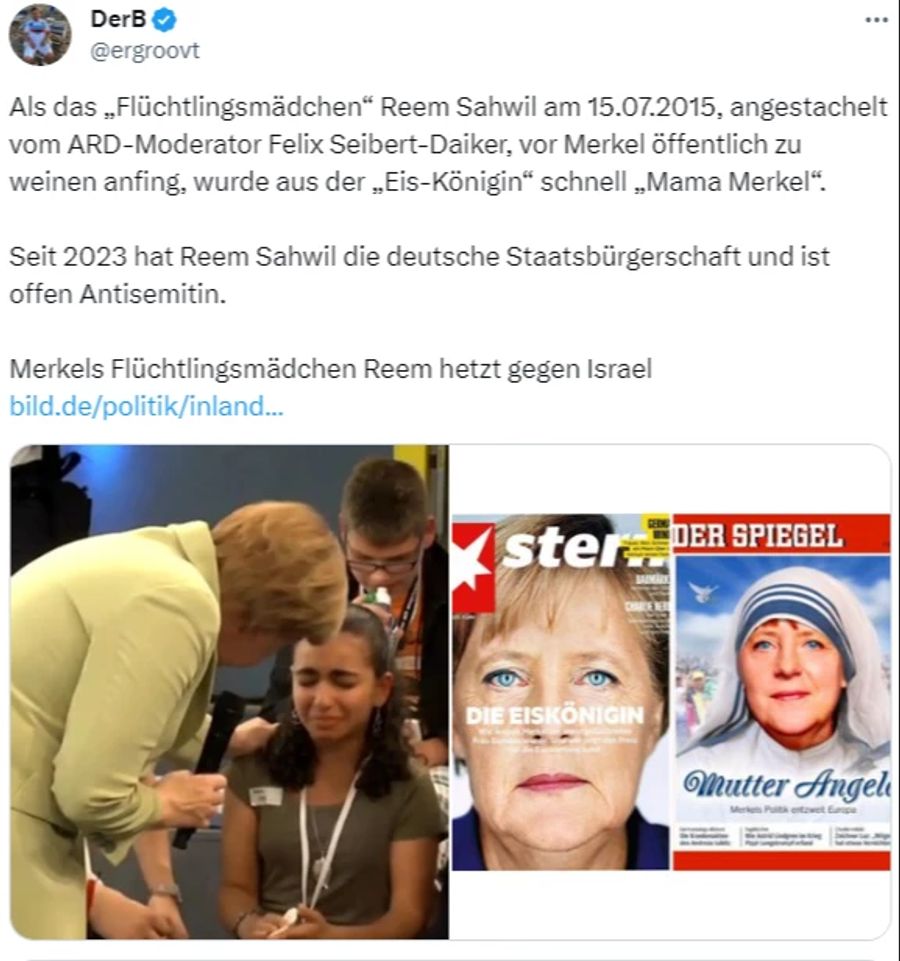 Angela Merkel wurde danach die «Eiskönigin» genannt, 2023 wurde Sahwil eingebürgert.