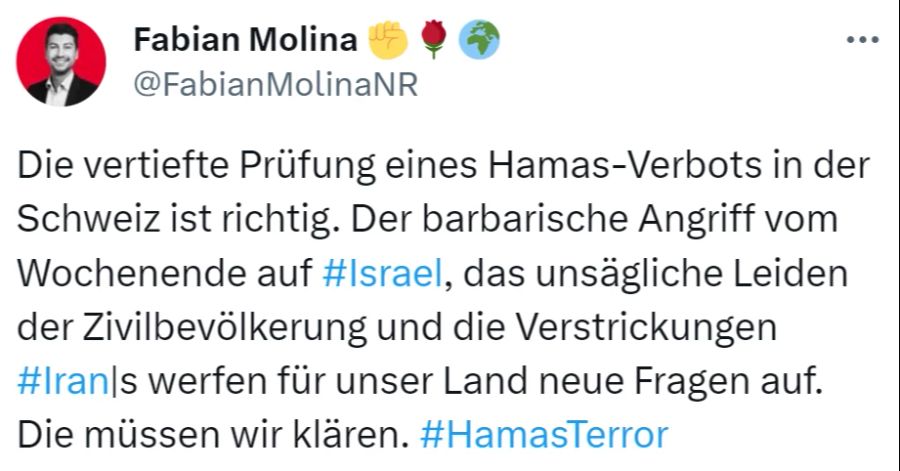 Fabian Molina Hamas Terrororganisation