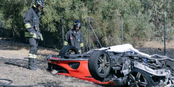 Ferrari Unfall