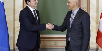 Bern - Berset ruft zur Umsetzung der Abkommen von Brüssel und Ohrid auf Bern - Berset ruft zur Umsetzung der Abkommen von Brüssel und Ohrid auf
