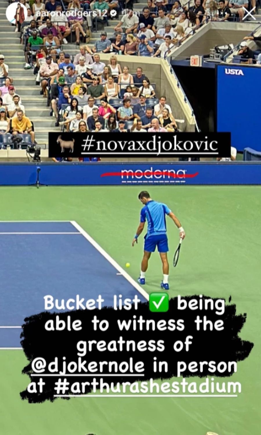 Aaron Rodgers Djokovic