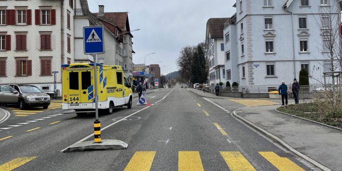 Unfallstelle Fürstenlandstrasse Unfallstelle Fürstenlandstrasse