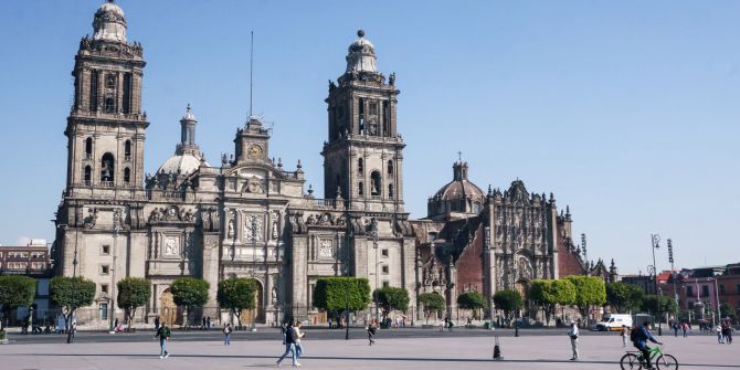 Kathedrale Zócalo Mexiko Platz