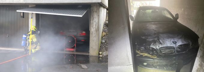 Die Feuerwehr konnte den Brand löschen. Die Feuerwehr konnte den Brand löschen.