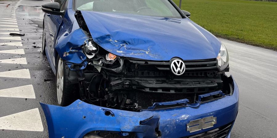Kriessern: Unfall beim Linksabbiegen