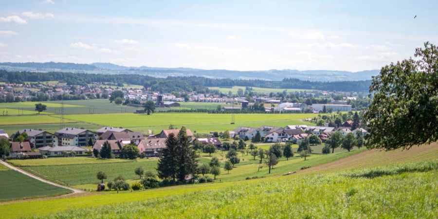 Die Gemeinde Büttikon im Bezirk Bremgarten. - Kanton Aargau