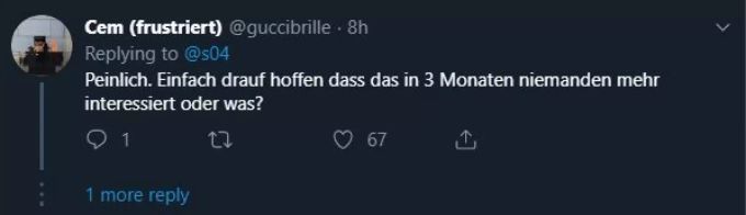 Die Massnahme des Bundesligisten ist «peinlich». Schalke 04