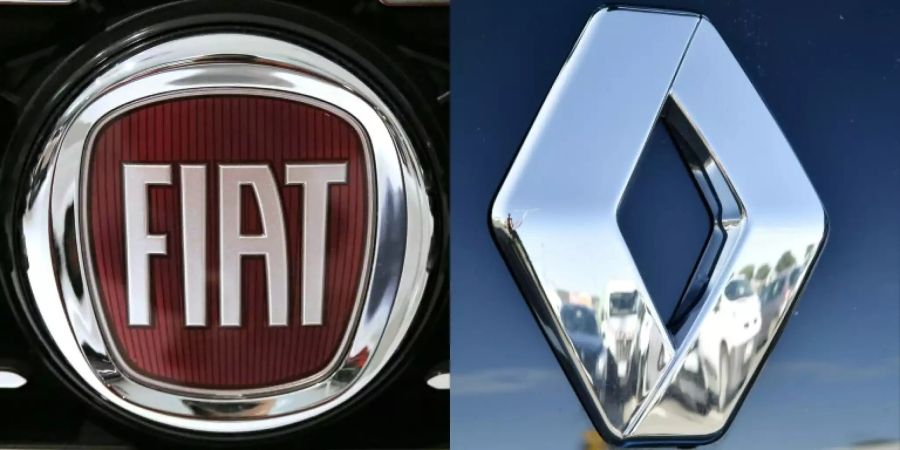 Logos von Fiat und Renault