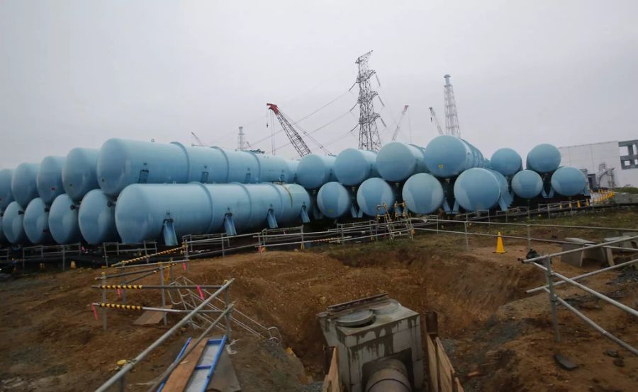 Kühlwassertanks in Fukushima