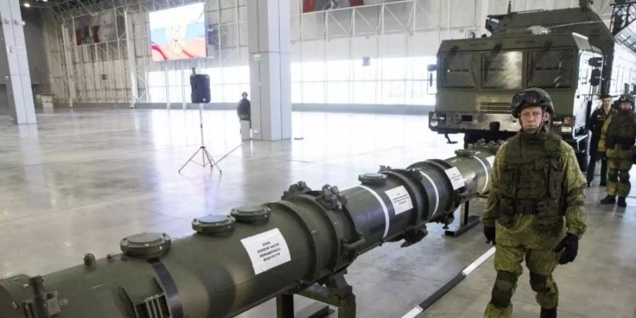 Der neue Marschflugkörper vom Typ 9M729 (Nato-Code: SSC-8). Foto: Pavel Golovkin/AP