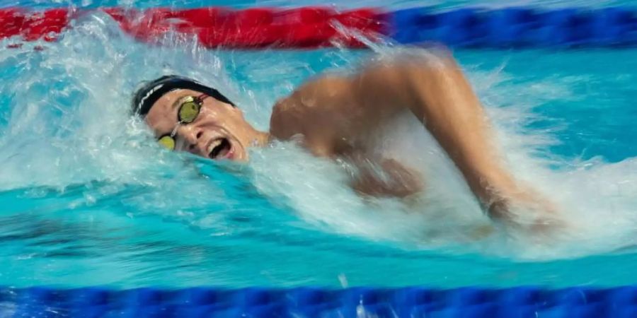 Jacob Heidtmann konnte sich nicht für das Halbfinale über 200 Meter Freistil qualifizieren. Foto: Bernd Thissen