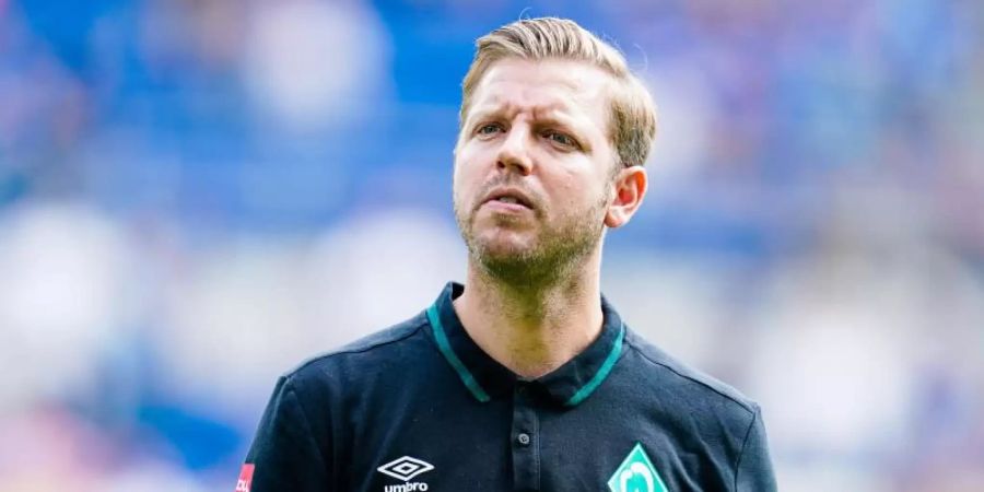 Kohfeldt sieht trotz der Niederlage positive Ansätze seiner Mannschaft. Foto: Uwe Anspach