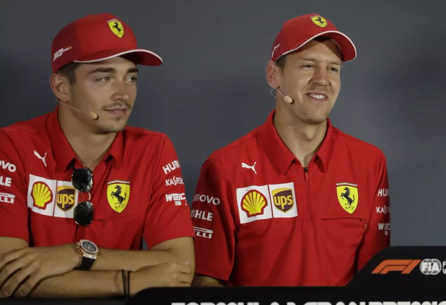 Charles Leclerc Sebastian Vettel