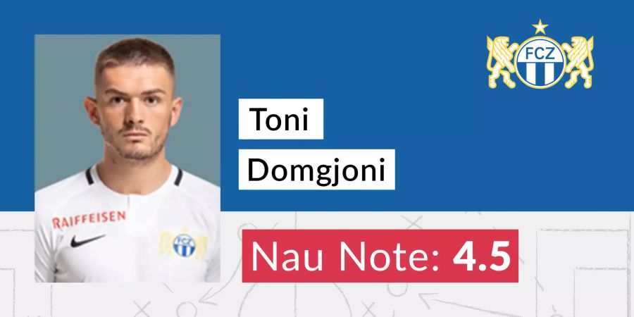 Die Nau-Note für Toni Domgjoni.