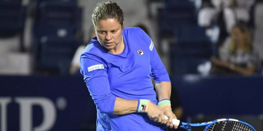 Muss sich nach der Pause zurückkämpfen: Kim Clijsters. Foto: Yorick Jansens/BELGA/dpa