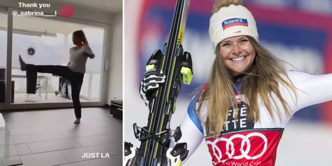 Klopapier-Challenge - Ski-Queen Corinne Suter lässt Kicker alt aussehen