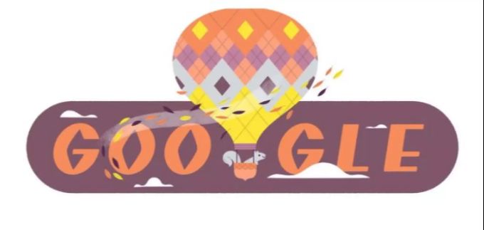 Das Google Doodle auf der Südhalbkugel feiert nicht den Anfang vom Frühling, sondern den Herbstbeginn. frühling google doodle