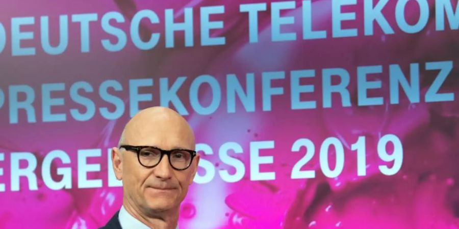 «Wir sind stärker denn je zuvor»: Tim Höttges, Vorstandsvorsitzender der Deutschen Telekom. Foto: Federico Gambarini/dpa