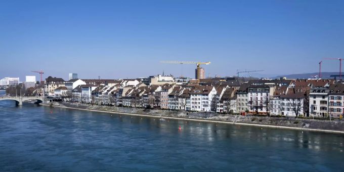 Blick auf Kleinbasel. coronavirus basel