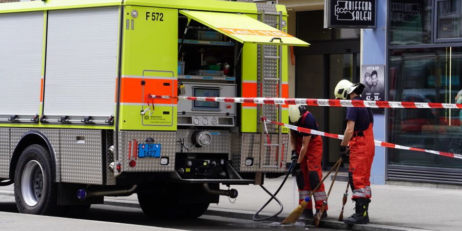 Die Feuerwehr steht in Zürich im Einsatz.