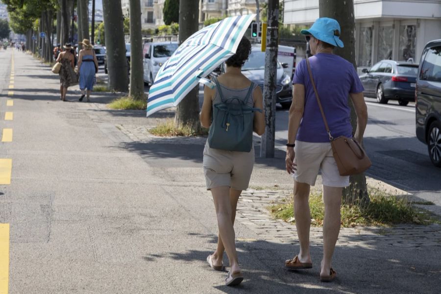 Nimmt die Erderwärmung zu, wird die Schweiz voraussichtlich 30 Prozent mehr unangenehm heisse Tage erleben.