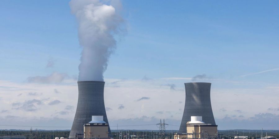 Die Blöcke 3 (l) und 4 im Kraftwerk Vogtle in Burke County in der Nähe von Waynesboro, Georgia.