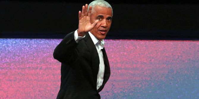 US former President Barack Obama attends SNF Nostos Conference