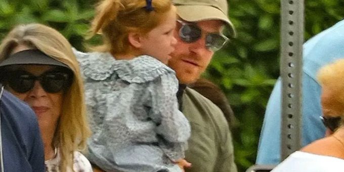 Prinz Harry und Tochter Lili in Kalifornien. Prinz Harry Lili