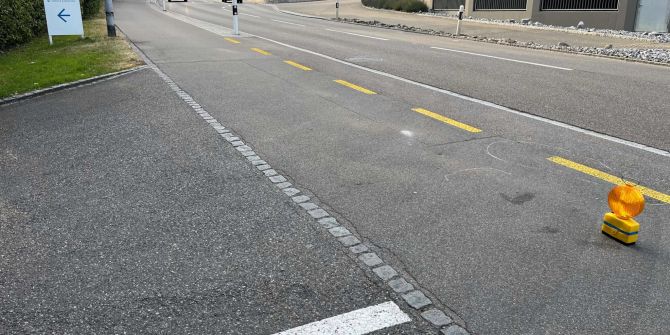 Unfallstelle Flawilerstrasse Wil