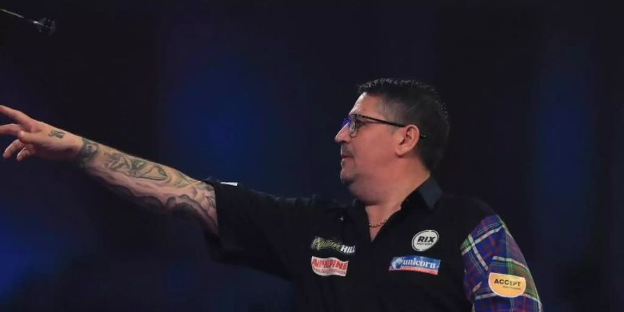 Der zweimalige Darts-Weltmeister Gary Anderson ist bei der WM ausgeschieden. Foto: Mike Egerton/PA Wire/Archivbild