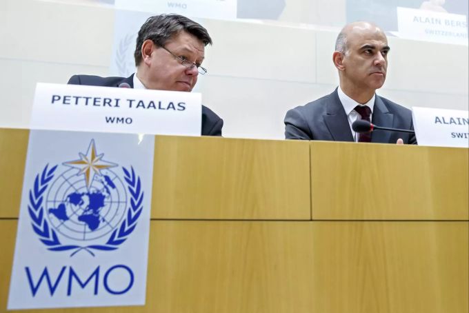Petteri Taalas und Alain Berset. Alain Berset