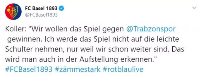Klare Ziele beim FCB. FCB