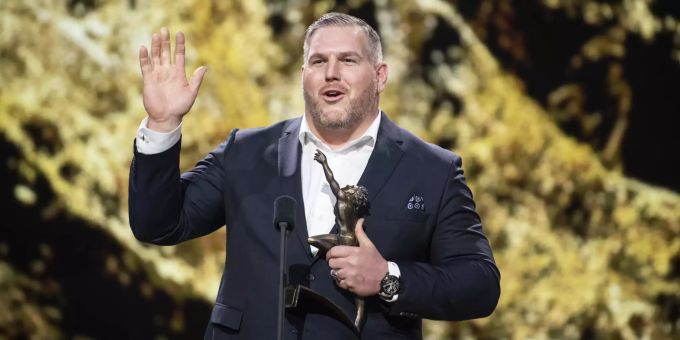 Schwinger Christian Stucki erhält den Preis als Sportler des Jahres. Christian Stucki