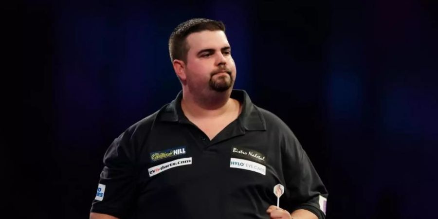 Bestreitet bei der Darts-WM sein Auftaktmatch: Gabriel Clemens. Foto: John Walton/PA Wire/dpa