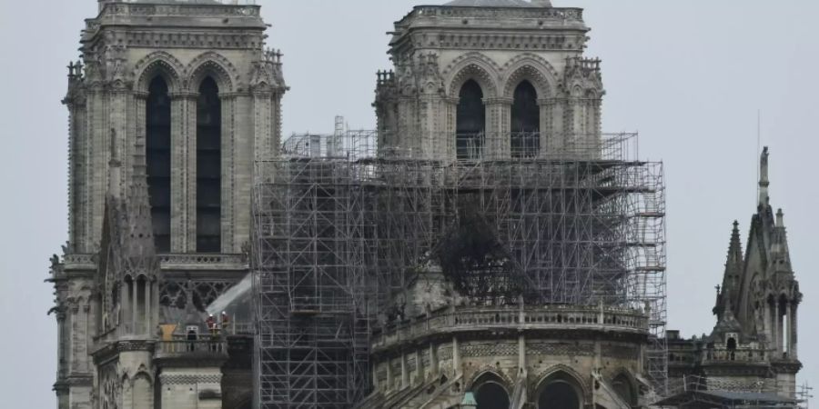 Notre-Dame am Morgen nach dem Feuer