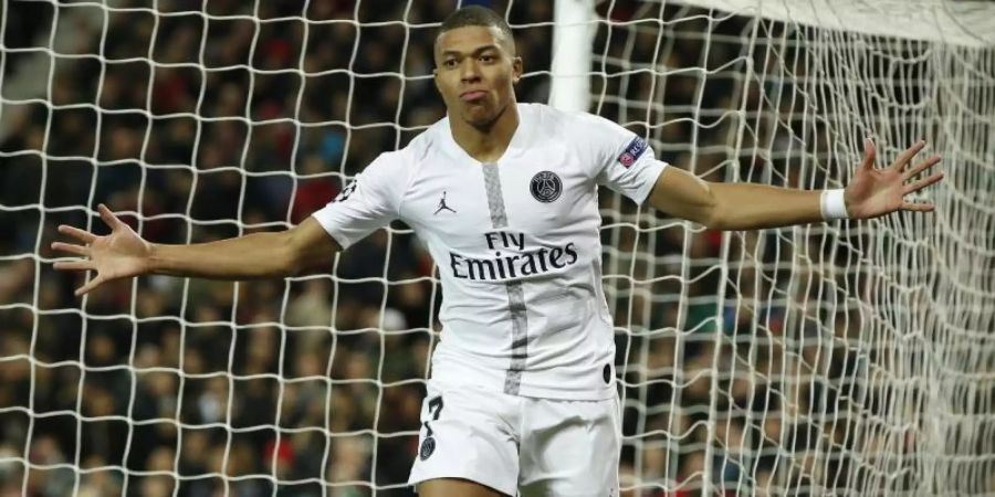 Kylian Mbappe hat beim 3:0-Erfolg über Nimes doppelt getroffen. Foto: Andrew Yates/CSM via ZUMA Wire