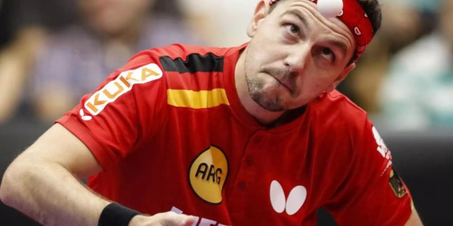 Tischtennis-Ass Timo Boll startet bei der WM in Budapest. Foto: Abel F. Ros/dpa