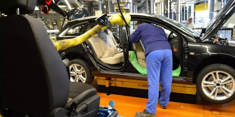Produktion bei Opel in Rüsselsheim. Foto: Arne Dedert