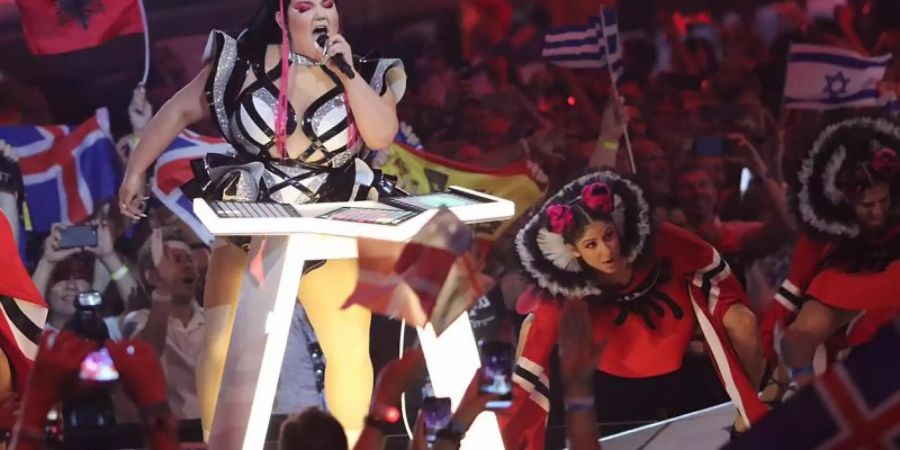 Netta Barzilai, die Gewinnerin des beim Eurovision Song Contest 2018, trat im ersten Halbfinale des diesjährigen Wettbewerbs auf. Foto: Ilia Yefimovich