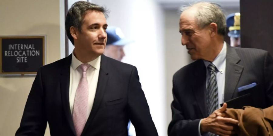 Michael Cohen (l.) mit seinem Anwalt Lanny Davis