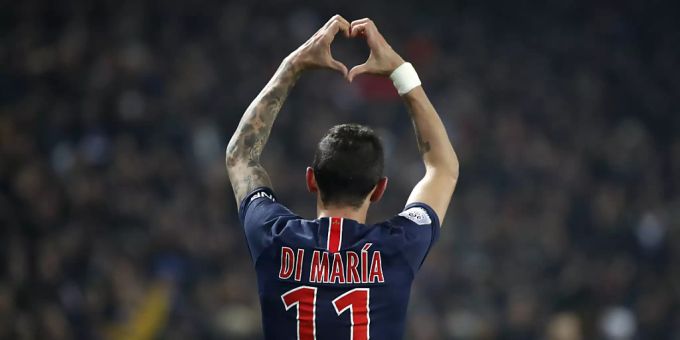 Angel Di Maria war an allen Toren beteiligt Angel Di Maria war an allen Toren beteiligt