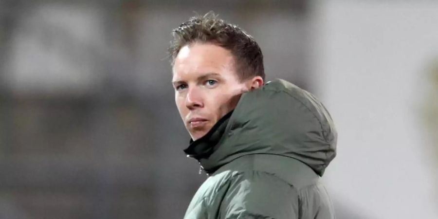 Sieht in einem Sieg über Bayern München die letzte Chance die Meisterschaft mit RB Leipzig zu holen: Trainer Julian Nagelsmann. Foto: Friso Gentsch/dpa