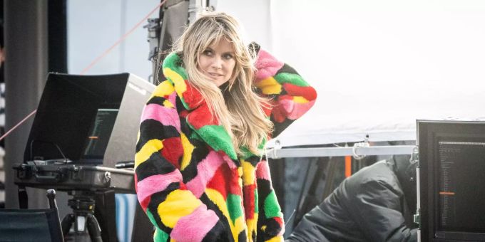 Heidi Klum am Set der neuen Staffel «Germany's next Topmodel». Heidi Klum