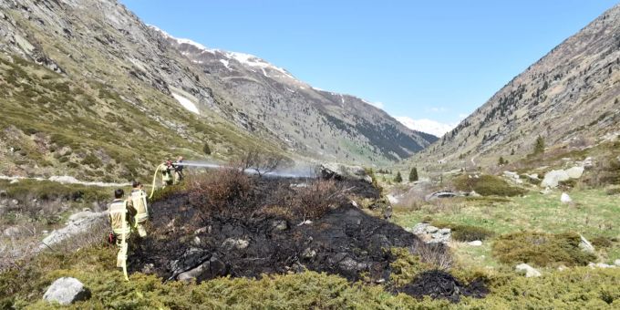 Der Sachschaden ist gering. Personen wurden nicht verletzt. Brand