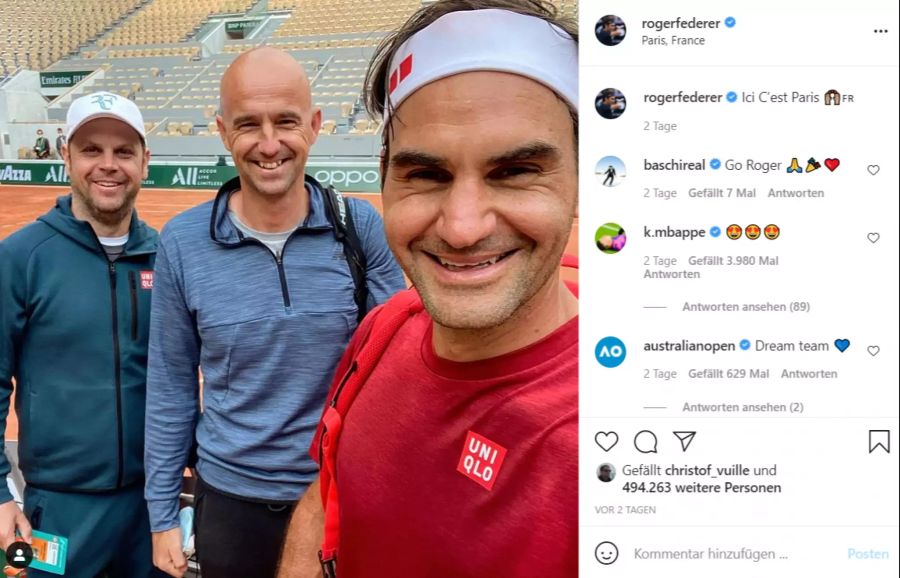 Nun will der Schweizer beim Roland Garros wieder voll angreifen.