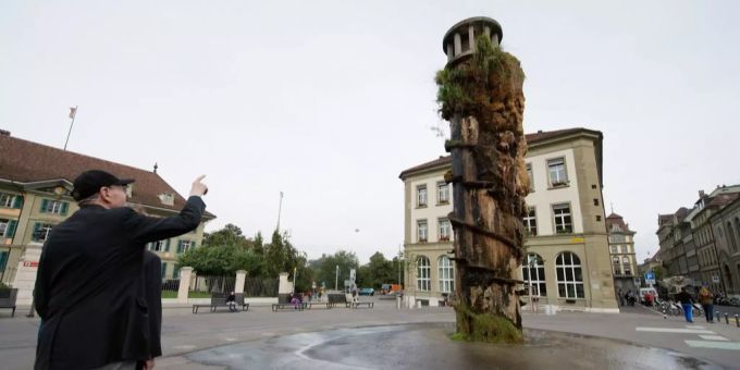 Brunnen von Meret Oppenheim. Meret-Oppenheim-Brunnen