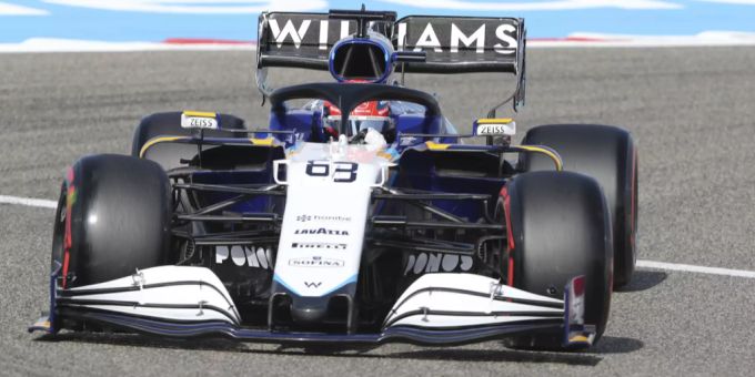 George Russell (Williams) beim Bahrain-GP der Formel 1. Russell Williams Formel 1