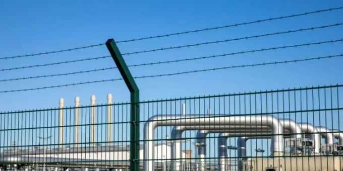 Das Ziel der Pipeline in Lubmin unweit von Greifswald Das Ziel der Pipeline in Lubmin unweit von Greifswald
