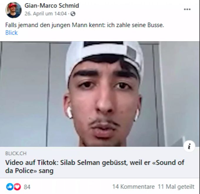 Gimma bot an, die Busse für Silab Selman zu zahlen. gimma